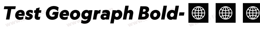 Test Geograph Bold字体转换